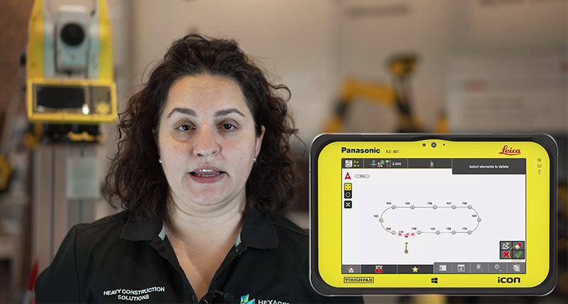 Leica iCON site version 7.5 : Création de polyligne améliorée et nouvelles options de suppression